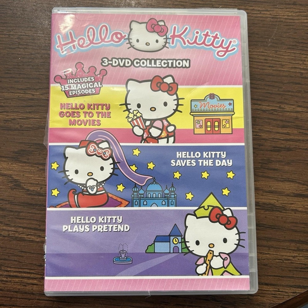 Hello Kitty 3-DVD Collection 3 Movies RARE -15 Magical Episodes